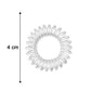 Invisible spiral hair ties in transparent design