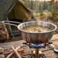 Kitchen stainless steel tadka pan for frying and heating