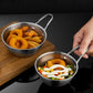 Steel tadka pan handle for Indian cooking