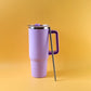 Angled view of Konvex insulated tumbler