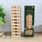 Unboxed Tumbling Tower game wooden blocks laid out for play