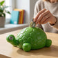 Tortoise design plastic piggy bank for kids