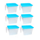 Close-up of a 1000 ml airtight square container for kitchen essentials.