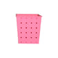 Durable UV-protected railing planter with a square dotted design for outdoor use.