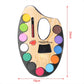Non-Toxic Watercolor Set shown with various creative painting possibilities.