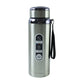 Portable stainless steel water bottle with strap