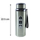 Insulated travel water bottle with strap