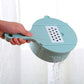 Manual vegetable chopper with multiple blades in kitchen