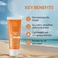 Vitamin C Sunscreen SPF 50 tube with lightweight texture for daily use