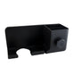 Wall mounted hair dryer stand with organizer shelf in dressing area