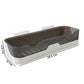 Kitchen and bathroom wall mounted adhesive plastic shelf