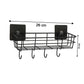 Kitchen organizer showing design details of self-adhesive wall basket