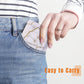 Slim and stylish portable marble finish card holder wallet