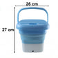 Compact folding washing machine, ideal for efficiently cleaning baby clothes.