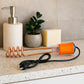 Heavy-duty power cord with 3-pin plug for water heater rod