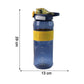 Comparison image showing size of 1400ml sports water bottle