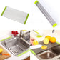Roll-up dish rack with clean design, ready for efficient dish drying.