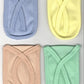 Cotton tap cover actively filtering water, keeping the tap dust-free.