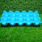The 15 egg storage tray with its transparent lid securely closed.