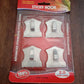 Versatile self-adhesive hooks providing convenient hanging space for various items in a home.