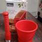Unbreakable plastic mortar and pestle set for natural spice grinding in Indian kitchens