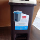 Comparison shot of Apex Push N Pedal Plastic Dustbin 10L next to other waste bins