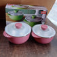 Versatile plastic serving bowl set with airtight lids for meal preparation