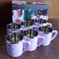 Clear image of stainless steel tea cup set suitable for office and home use