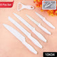 Premium marble finish kitchen knife set with ergonomic handles