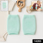 Mint green toddler wool knit knee protector leg warmer on white background