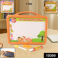 2-in-1 reversible drawing and writing board with marker and chalk set for children