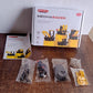Mecha Racer Kit box with various completed mechanical models displayed