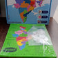Kids playing with India Map Puzzle to learn states and capitals