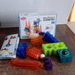 Packaging and components of the Magnetic Marble Run STEM building set