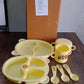 Kids feeding dinnerware set in use during toddler mealtime