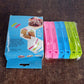 Plastic clips sealing different sized food bags with airtight hold