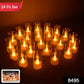 Collection of LED flameless candles with realistic flickering flame effect