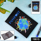 Modern world map design passport cover for frequent travelers