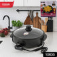 Orbit electric multi-purpose cooker showing compact design and heat-resistant handles
