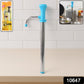 Using manual oil pump dispenser pouring cooking oil in kitchen