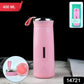 Leakproof 400ml pink water bottle ideal for gym and travel