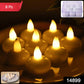 Decorative round LED tealight candles creating ambient light for a cozy setting