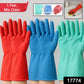 Assorted color multipurpose rubber gloves for kitchen cleaning