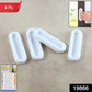 Set of adhesive push pull handles applied on sliding door for convenient opening