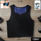 Man wearing men’s sweat shaper tank top at gym working out