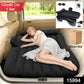 Inflatable travel car bed mattress with pillows inside SUV boot