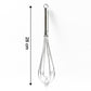 Detailed shot of polished stainless steel wires on hand whisk
