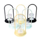 Flickering LED lights in plastic wind light style flameless candles