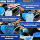 Cleaning tablets dissolving in vehicle windshield washer fluid