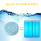 Effervescent cleaning tablets for car windshield washer